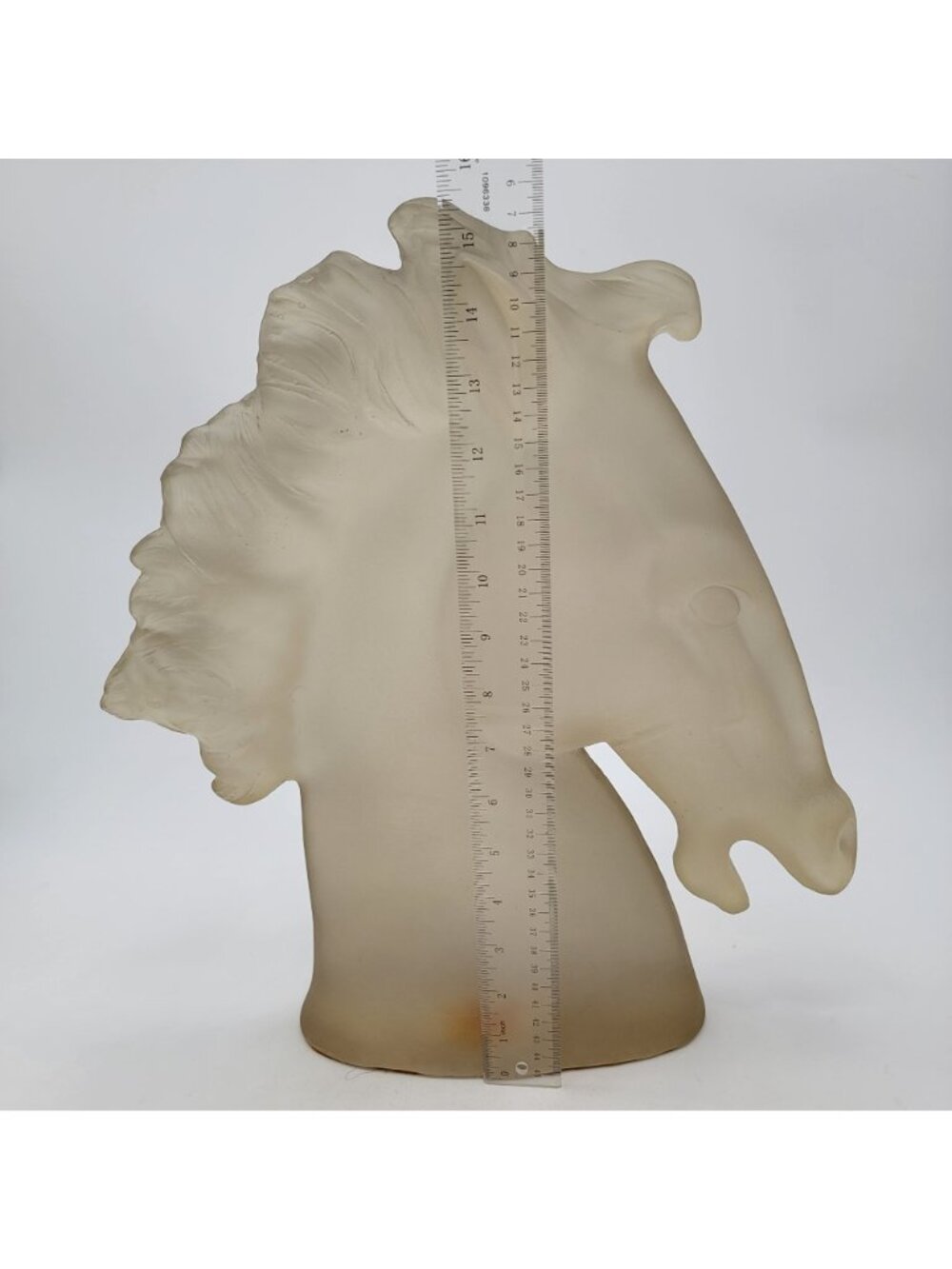 Vintage 1970s Austin Productions Lucite Horse Head Statue - Picture 9 of 11